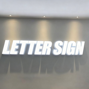 사용자 정의 옥외 광고 라이트 업 프론트 릿 아크릴 조명 기지 사업 간판 Led 채널 편지 사인 연기 가게 표시 - Product Image 4