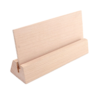 Support de table rectangulaire en bois écologique pour cartes, cartes postales, photos et menus