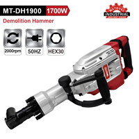 220V Source d'alimentation industrielle marteau électrique portatif marteau perforateur rotatif robuste marteau à percussion de démolition