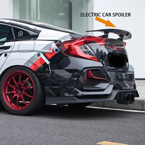 Aileron de coffre en fibre de carbone ABS Aileron de coffre contrôlé à distance Mugen Aileron de coffre arrière de voiture électrique pour Cadillac CT6 CT5 2019-2023 - Product Image 6