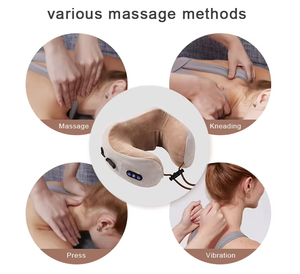 Cuscino Massaggiante <span class=keywords><strong>Elettrico</strong></span> a Infrarossi Multifunzionale a Forma di U di Alta Qualità con 4 Pulsanti di Riscaldamento per Collo e Spalle - Product Image 3