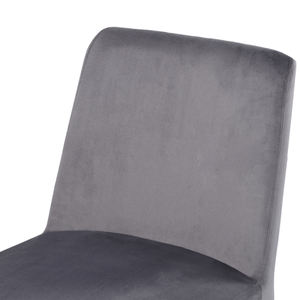 Luxury Modern Home Furniture Upholstered Dining Chair Iron Metal Legs Metal <b>Upholstery</b> 2-Piece Set - Product Image 5