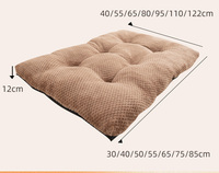 Coussin rectangulaire épais en peluche gaufrée pour animaux de compagnie, pour le repos des chiens et des chats en intérieur