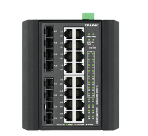 Commutateur Ethernet PoE industriel géré de couche 3 TP-LINK TL-IS500P-16G4F4T, 24 ports Gigabit RJ45, 4*SFP, 4*10G SFP+ - Product Image 2