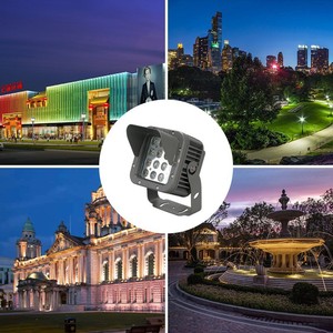 Projecteur LED extérieur GP-TG650 18W, étanche, en aluminium, RGB, pour jardin et aménagement paysager - Product Image 4