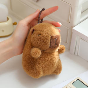 พวงกุญแจตุ๊กตาคาปิบาร่าจำลองแบบยูนิเซ็กซ์ ของเล่นตุ๊กตาคาปิบาร่านุ่มนิ่ม ของเล่นตุ๊กตาคาปิบาร่า - Product Image 6