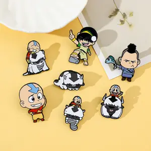 Set di badge in metallo popolare set anime kung fu charm produzione di spilli personalizzati in smalto morbido