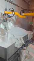 Ouvre-sacs à grande vitesse, Désengaucheteuse, Robot de désengauchetage, Unité contrôlée par PLC, Système intelligent, 25-100 kg/sac, 80-120 sacs/h.
