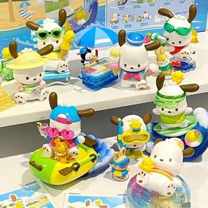 Bambola alla moda del cane Pacha giocattolo fatto a mano <span class=keywords><strong>San</strong></span> rio's Holiday Beach Series carino decorazione da tavolo regalo nuovo cartone animato congelato - Product Image 6