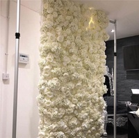 F-1648 De Mariage En Gros 40*60 CM Toile de Fond Rose Rose Panneaux Ombre Mur De Fleurs Pour La Décoration D'événement