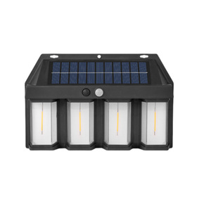 Solar Outdoor Wall <b>Light</b> <b>Led</b> <b>Motion</b> <b>Sensor</b> Waterproof Garden Patio Lamp Warm <b>Light</b> 50000 Hours Lifespan - Product Image 2
