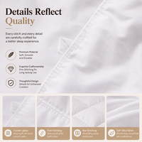 Couette en duvet de canard 90% extra épaisse et chaude pour l'hiver, sans pression, douce, silencieuse, taille King, vente en gros directe d'usine, OEM ODM