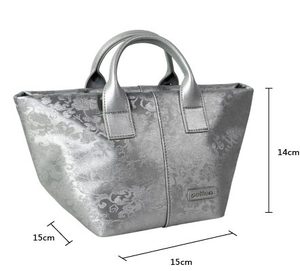 Bolso Tote Jacquard Plateado al por Mayor, Bolso de Mano de Moda para Mujer con Correa de Hombro Desmontable, Logotipo Personalizado, Fábrica OEM - Product Image 2