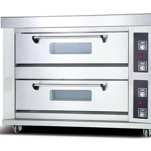 待售披萨烤箱2层4托盘电动面包店烤箱/厨房烘焙设备
