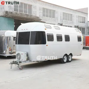 China Travel Rv Crêpe mobiler Anhänger Airstream Camper Caravan Food Truck mit voller Küchen ausstattung