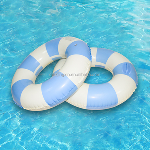 Flotador Inflable de PVC para Niños de 60 a 120 cm, Plegable, Portátil, Resistente y Ecológico, Azul y Blanco - Product Image 2