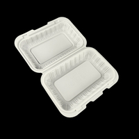 Boîte à lunch jetable personnalisée pour emporter, en PP de qualité alimentaire, MFPP, écologique, biodégradable, sans BPA, utilisable au micro-ondes