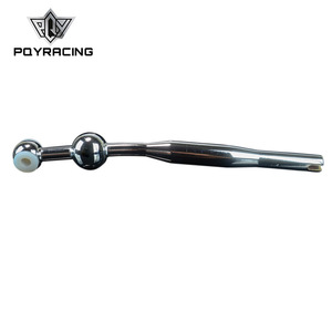 Levier de changement de vitesse de voiture Poyracing, bouton blanc en acier inoxydable pour Bmw E30 E36 série 3 325 325i 325is - Product Image 1