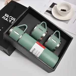 304 Stainless 500ml Steel Vacuum <b>Insulated</b> Water Bottle Portable Coffee Bottle Office Gift Set Business Style Travel Thermal <b>Mug</b> - Product Image 1