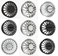 Jantes forgées DRW polies sur mesure 20X8.25 24X8.25 28X8.25 avec enjoliveur central flottant 10X225 8X210 8X180 pour GMC Sierra 3500HD