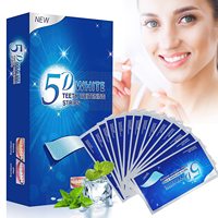 Tiras Blanqueadoras Dentales de 5 Días Sin Peróxido, Eliminador de Manchas, Blanqueamiento Dental