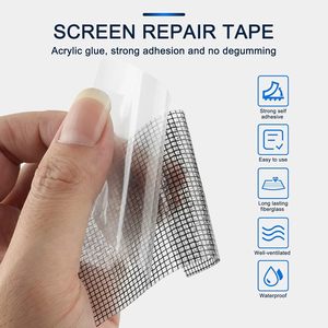 Adhesivo fuerte, cinta de reparación de pantalla de ventana de agujero roto, cinta de reparación de parche de mosquitera de puerta de ventana de malla de fibra de vidrio - Product Image 3
