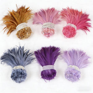Plumes de coq multicolores teintes - Lots de plumes vibrantes pour la confection de mouches de pêche, l'artisanat, les mariages et les embellissements de costumes - Product Image 1