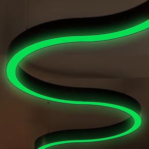 Đa Màu sắc đuổi theo treo vòng Ánh sáng thay đổi độ sáng pixel RGB <span class=keywords><strong>Led</strong></span> vòng tròn tuyến tính ánh sáng mặt dây chuyền cho phòng tập thể dục - Product Image 5