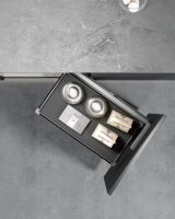 Magische Hoek Aluminium ABS Glas Fluorocarbon Keuken Kast Uitschuifbare Opbergmand voor Keukenhoek Organisatie