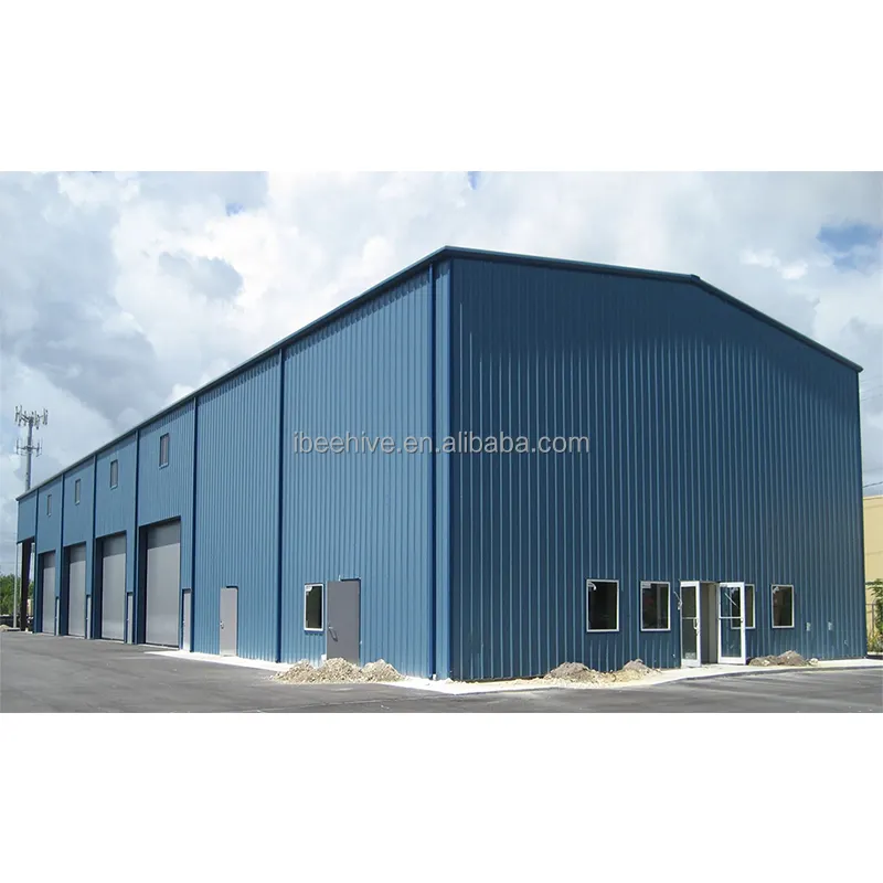 Hangar préfabriqué bâtiment en métal entrepôt préfabriqué en acier à prix réduit