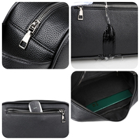 Sacs à main pour hommes en cuir PU tendance de haute qualité, grande capacité, antivol, portables, à fermeture éclair, vente en gros, personnalisables, de luxe