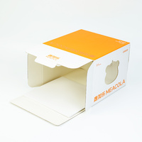 Boîte à gâteau personnalisée de qualité alimentaire, vente en gros, fabrication OEM, boîte en carton avec logo imprimé et fenêtre transparente en PET pour gâteaux et pâtisseries