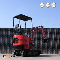 Mini-excavatrice flexible à chenilles en caoutchouc de 1 à 3 tonnes, à faible vibration, pour les conditions de travail étroites et complexes