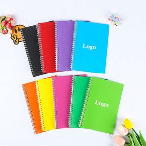 Custom <b>A5</b>/A6 Leather <b>Spiral</b> Diary Planner Personalized Journal <b>Notebook</b> Students Business Printed 80 Sheets Promotional - Product Image 1