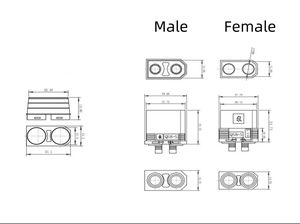 Conector Antichispas QS8 Azul 110A-180A - Enchufe de Desconexión Rápida de Amplio Rango de Corriente para Baterías LiPo en Drones y Aplicaciones RC - Product Image 5