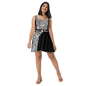 Vestido Vintage IMPOSSIBLE Estilo Skater con Logotipo Personalizado, Apliques Florales, Volantes, Diseño Sólido y Floral, Tallas XS-3XL, Hecho de Spandex - Product Image 6