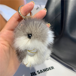 Nuevo Llavero de Peluche de Moda, Lindo Mini Llavero de Hámster de Piel de Visón, Colgante para Coche, Adorno para Mochila - Product Image 4