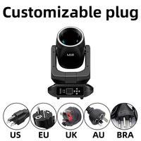 SHTX - Lo Último en Luces Móviles LED de 200W para DJ, Discotecas, Fiestas, Bodas y Escenarios, con Anillo LED, Luz Móvil de 200 Vatios para Escenario