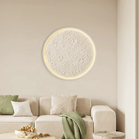 Lumière murale LED Moon à intensité variable avec télécommande vocale pour salon, mur de fond, couloir, ambiance décorative, plafonniers