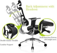 Chaise ergonomique JNS 801, vente chaude, design moderne de haute qualité, chaise de bureau de luxe, chaise pivotante réglable