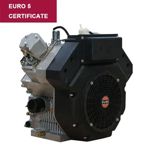 Certificat Euro 5 997cc 22 HP 16kw 3000/3600 tr/min refroidi par air Démarrage électrique 2 cylindres petit moteur diesel