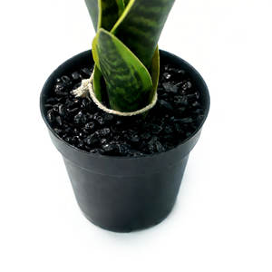 Plantas Artificiales <span class=keywords><strong>Sansevieria</strong></span> (Planta Serpiente) 4 Piezas con Maceta de Plástico Negra, Planta Artificial Pequeña para Decoración de Interiores, Sala de Estar y Hogar - Product Image 5