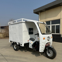 Tricycle à moteur à essence pour livraison express, avec benne ouverte, idéal pour coursier urbain et livraison de colis - Vente Flash