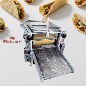 Máquina de prensa de tortilla eléctrica de acero inoxidable, máquina automática de harina de maíz para cocina de pan mexicano Chapati - Product Image 1