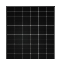 Panneau solaire monocristallin de type N à demi-cellules à haut rendement avec cadre noir, module PV 445-465W