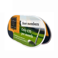 Support publicitaire portable pliable pour exposition extérieure, stand ovale horizontal, bannière pop-up en forme de A