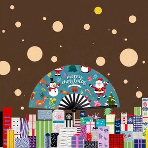 พัดไม้ไผ่พกพาขนาด 33 ซม. รุ่นใหม่ล่าสุด รับสกรีนโลโก้ ของขวัญคริสต์มาส ของที่ระลึกงานปาร์ตี้ หรือของตกแต่งงานฝีมือ - Product Image 2