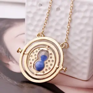 Hot Fashion film harry jewelry potter placcato oro time turner clessidra collana