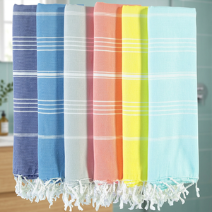 Toalla de Playa de Microfibra de Color Sólido, Ecológica, Orgánica, de Secado Rápido, Tejida, con Borlas, para Uso Deportivo - Product Image 1