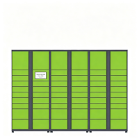 Casier de rangement intelligent pour colis avec serrure électronique, armoire métallique extérieure résistante à la rouille pour les communautés résidentielles et la gestion de propriétés